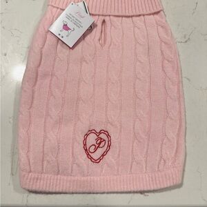 Victoria's Secret Light PinkCable Knit Dog Skirt